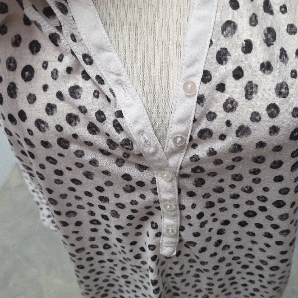 H&M Cream Blouse with Black Dot Print - Picture 4 of 4